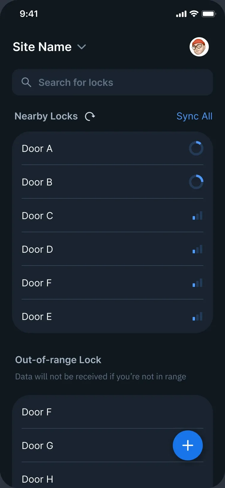 Sync All updating the nearby locks