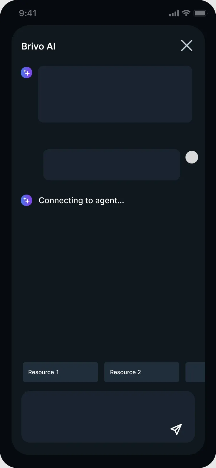 Brivo AI, then an agent